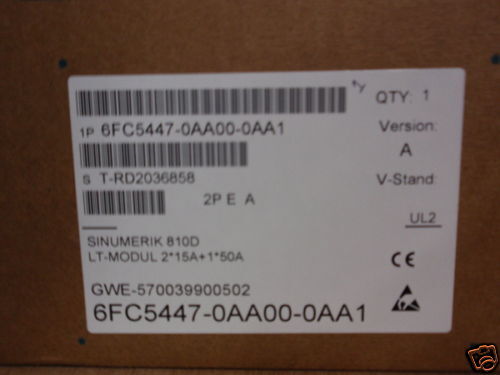 SIEMENS SINUMERIK 810D CCU BOX 6FC5447 0AA00 0AA1 NEW  