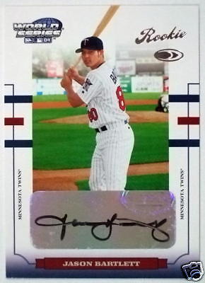 2004 Donruss World Series JASON BARTLETT Auto RC SP #d  