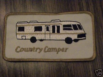 COUNTRY CAMPER,MOTOR HOME,CAMPING BUS,IRON ON PATCH  
