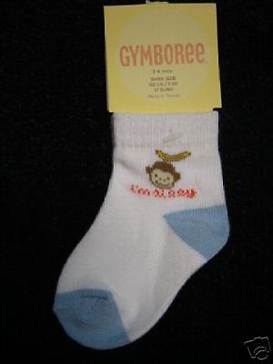 NWT GYMBOREE SILLY MONKEY ISLAND SOCKS SOX 6 12 MO BOY  