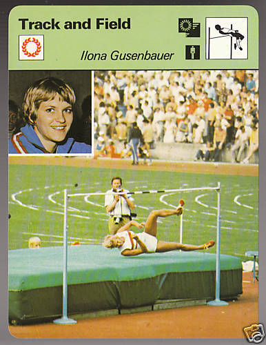 Ilona Gusenbauer Track Field 1979 SPORTSCASTER Card