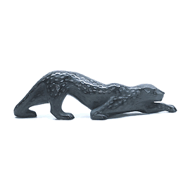 LALIQUE CRYSTAL ZEILA PANTHER BLACK  