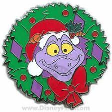 FIGMENT Christmas Holiday WREATH Disney Pin LE1600  