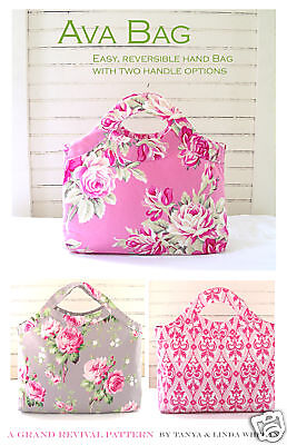 Darling Reversable Ava Hand Bag Pattern Purse  