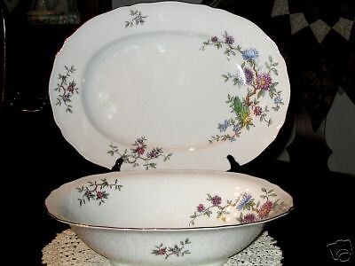 Krautheim Bavaria   Flower Song Serving Platter & Bowl  