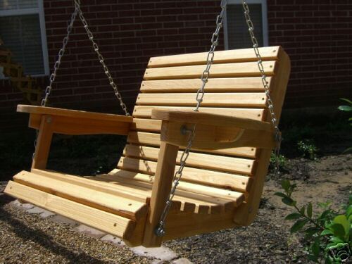 Ft. Cypress Porch Swing Wood Outdoor Furniture  