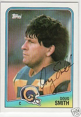 DOUG SMITH SIGNED LOS ANGELES RAMS 1988 TOPPS #294  