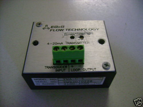 EG&G FLOW TECHNOLOGY TWA C 4 TRANSMITTER 2100 3000Hz  