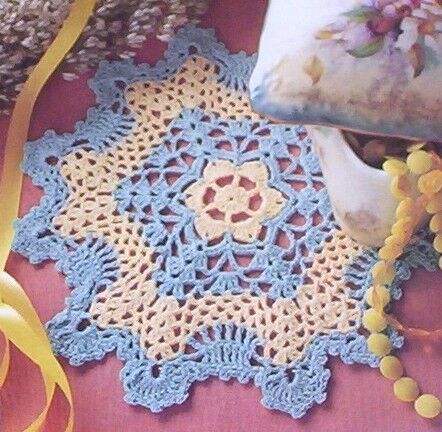 BEAUTIFUL Spring Flowers Doily Crochet Pattern  