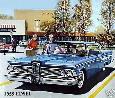 1959 FORD EDSEL~ 4 DOOR HARDTOP (BLUE) ~ MAGNET  