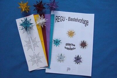 REGU   BASTEL   VORLAGEN   SET Sterne basteln Nr.000A