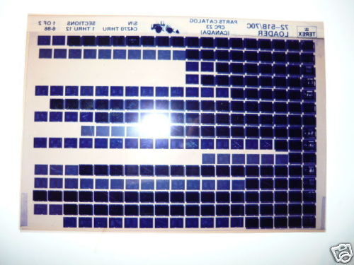 Terex Parts Manual 7251B/70C Wheel Loader Microfiche  