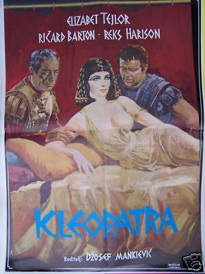 CLEOPATRA ELIZABETH TAYLOR/BURTON YUGO MOVIE POSTER 64  