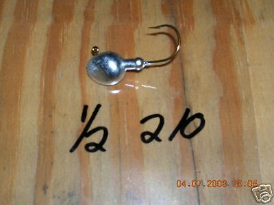 25 1/2 oz Walleye jigs Mustad XS 2/0 Bronze Hooks  