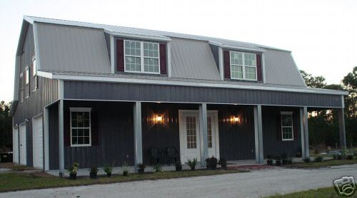 Steel Home Gambrel Building Kit, 3500 sq ft  