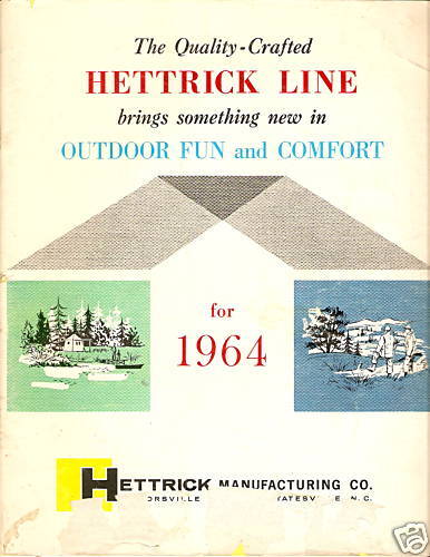 1964 Advertising Catalog HETTRICK CAMPING Roy Rogers NC  