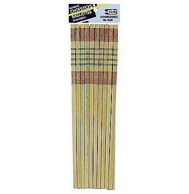 10 SETS WOODEN CHINESE CHOP STICKS   