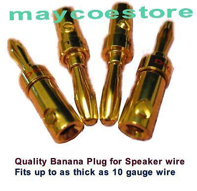 Quality 8 Banana Plug  Speaker wire Cable 12 10 Gauge  