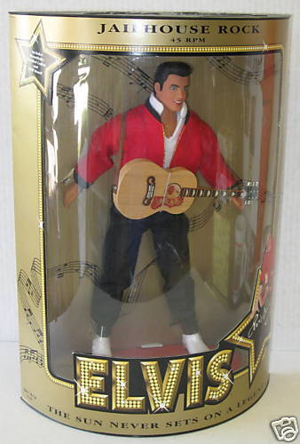 Elvis Presley 12 Doll w/ Jailhouse Rock 45  